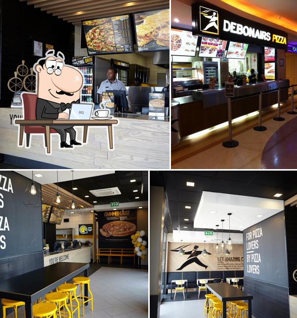 L'intérieur de Debonairs Pizza