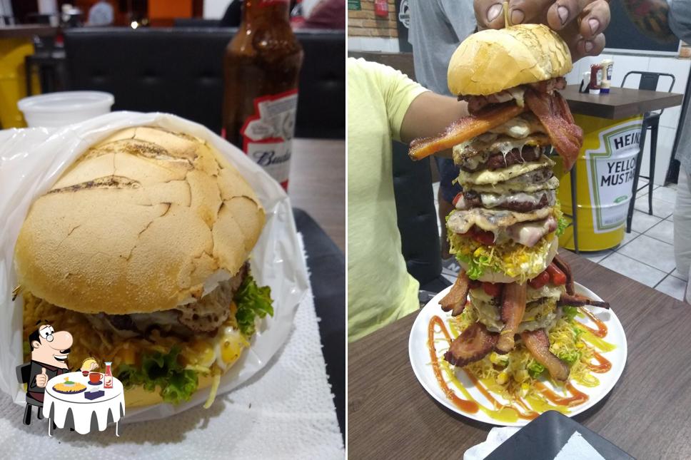 Experimente um dos hambúrgueres disponíveis no Hambúrgueria Na Brasa