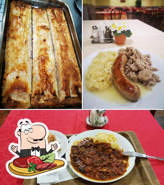 Prova i piatti di carne a Restavracija Martinšek