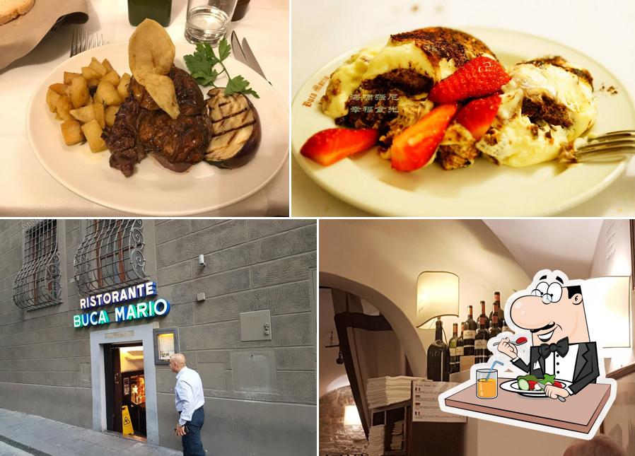 Platti al Ristorante Buca Mario