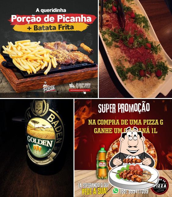 Platos en Senhor Pizza