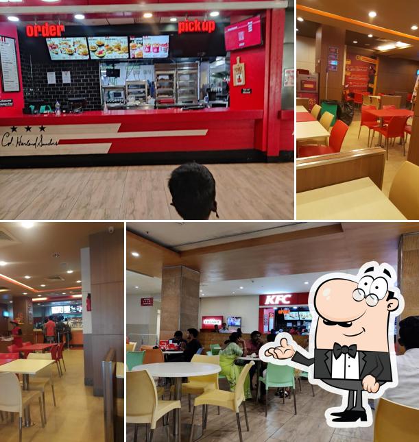 The interior of KFC