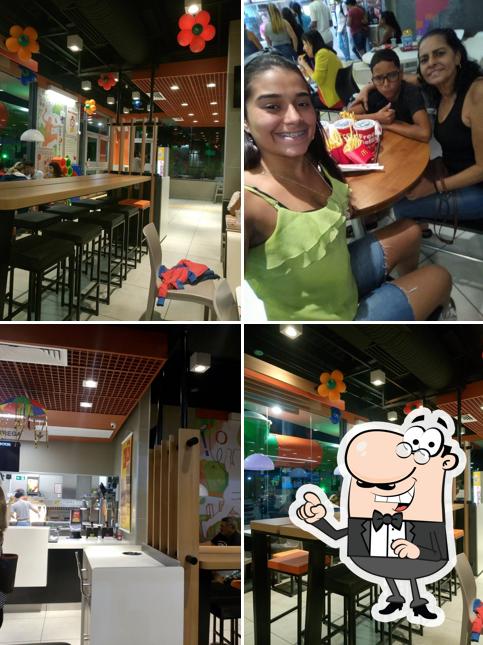 O interior do McDonald's