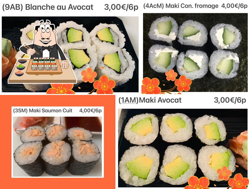 Essayez de nombreuses options de sushi