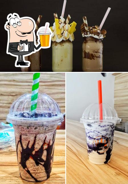 Enjoy a beverage at The King Of Milkshakes