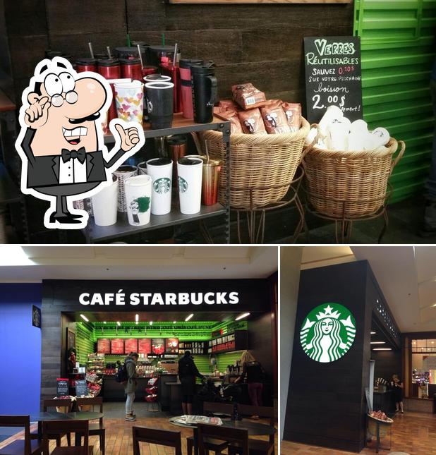 L'intérieur de Starbucks