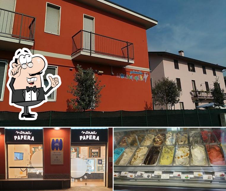 Nonna Papera Ice Cream Shop se distingue par sa intérieur et dessert