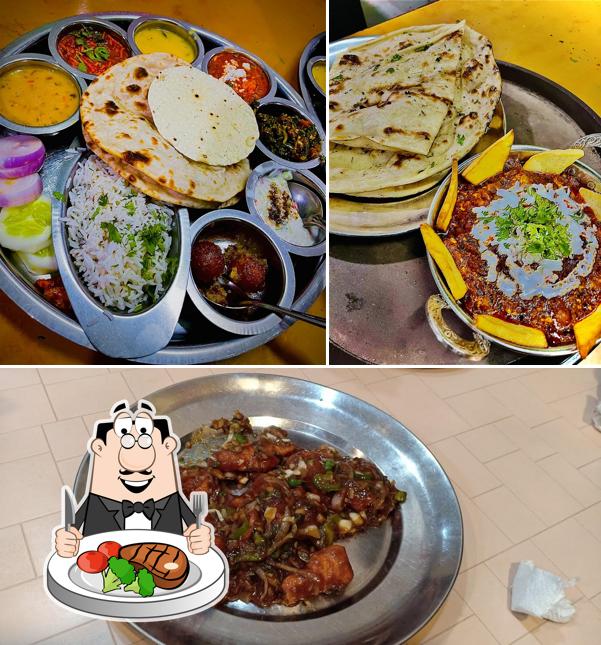 Get meat dishes at Om Gurudev Dinning Hall