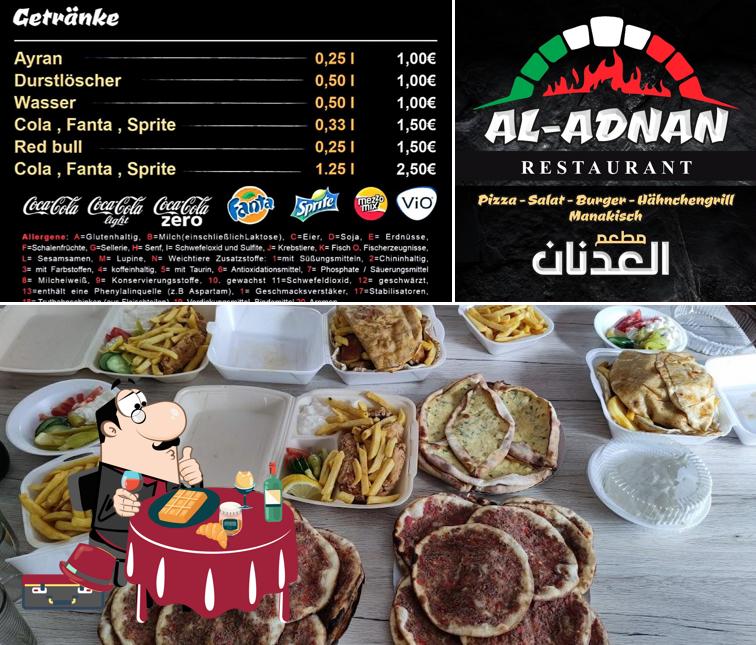 مطعم العدنان Aladnan Restaurant propose une éventail de plats sucrés