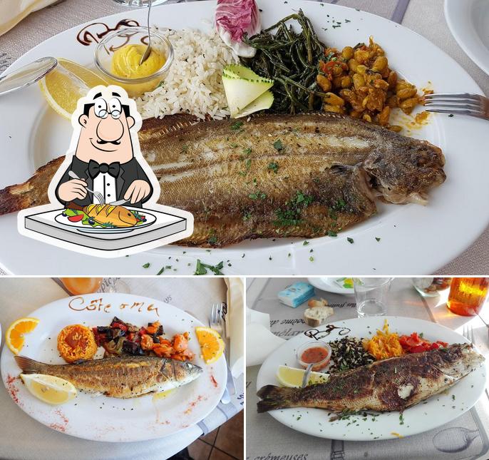 Côte et Mer - Restaurant Carro offre un menu pour les amateurs de poissons