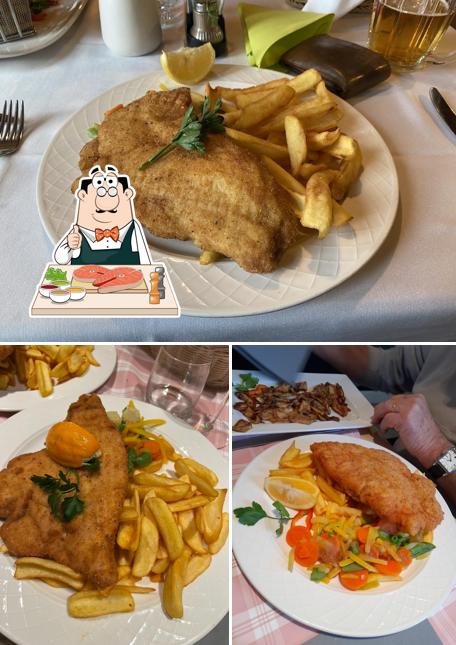 Fish and chips al Gostišče Vila Moj Mir
