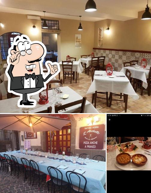 Questa è la immagine che mostra la interni e cibo di Ristorante Pizzeria "All'Archetto"