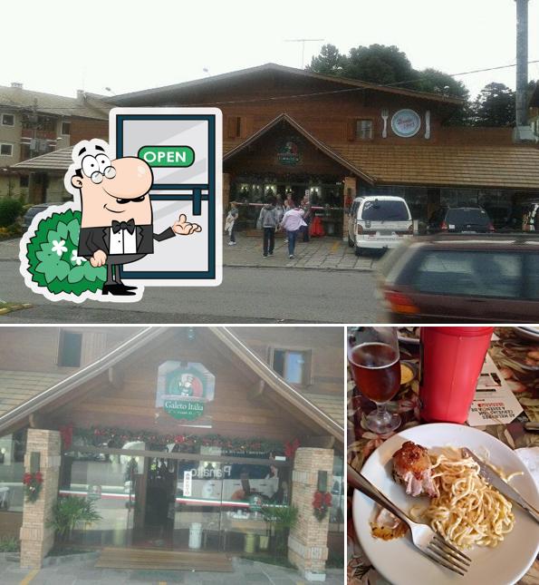 A exterior e cerveja do restaurante
