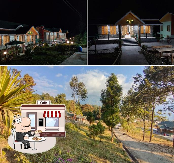 You can get some fresh air outside Eco Log Hut Resort