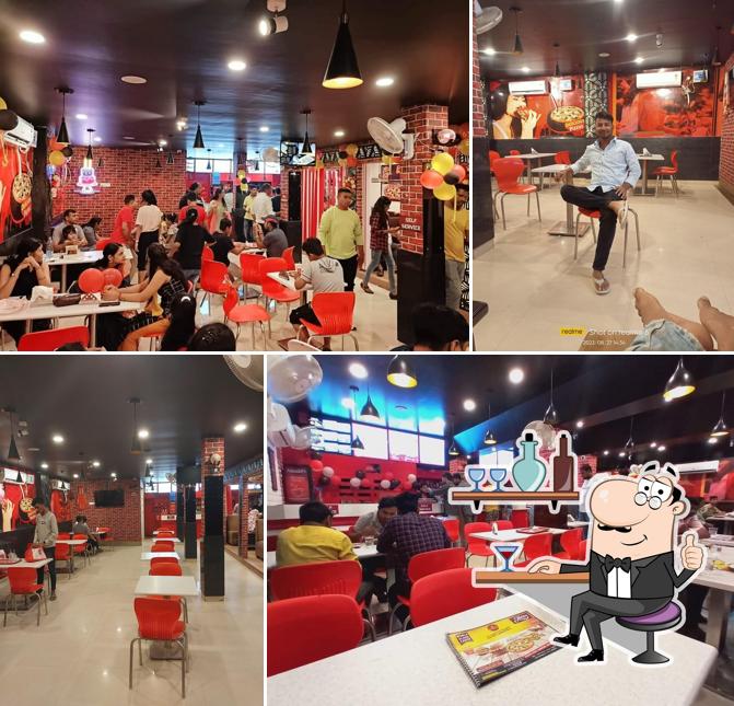 Take a seat at one of the tables at EFC Everest Food Court