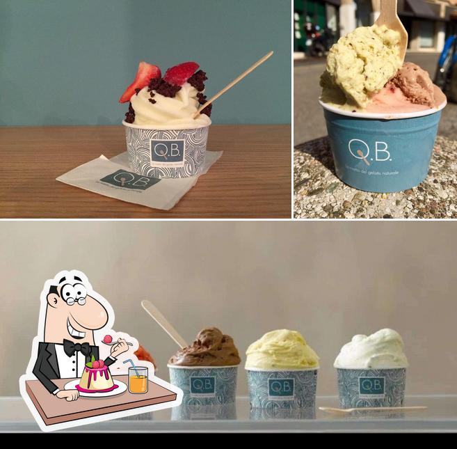 QB Gelato offre un'ampia selezione di dessert