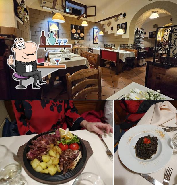 Gli interni di Trattoria Carpaccio