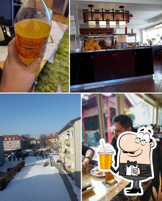 Genießt ein kühles Getränk im China Restaurant Glücksgarten Linz