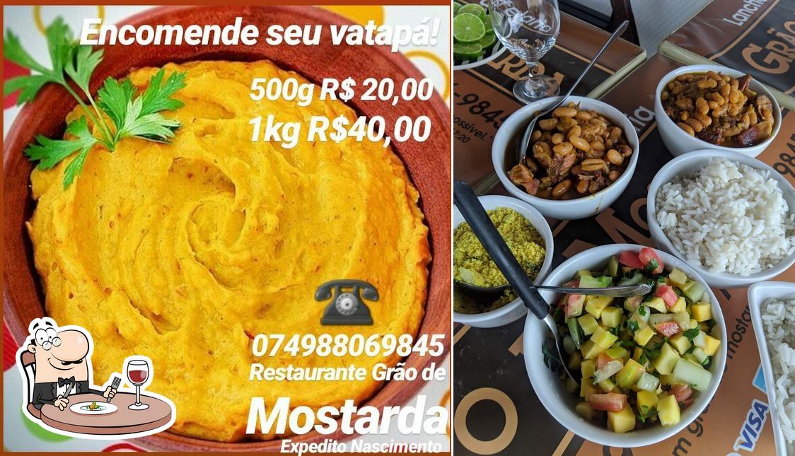 Comida em Lanchonete e Pastelaria Grão de Mostarda