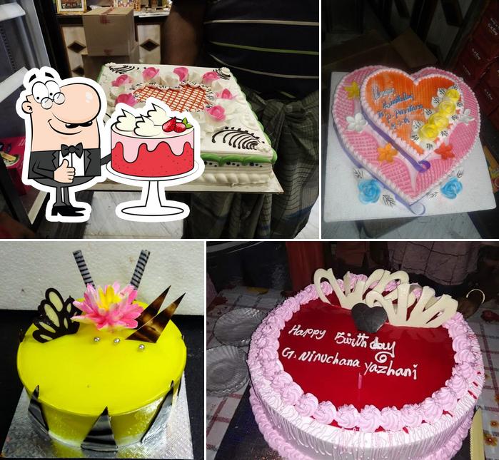 See this picture of GK Sethu Bakery