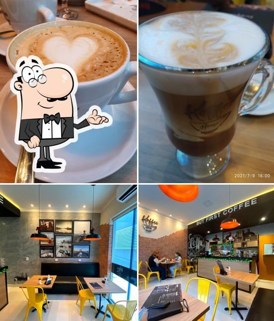 Among different things one can find interior and drink at Koffee House Cafés Especiais