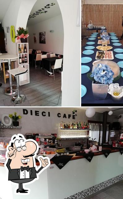 L'intérieur de Dieci Cafe'