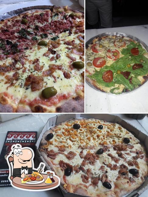 Peça pizza no Restaurante e Pizzaria Melhor Onda