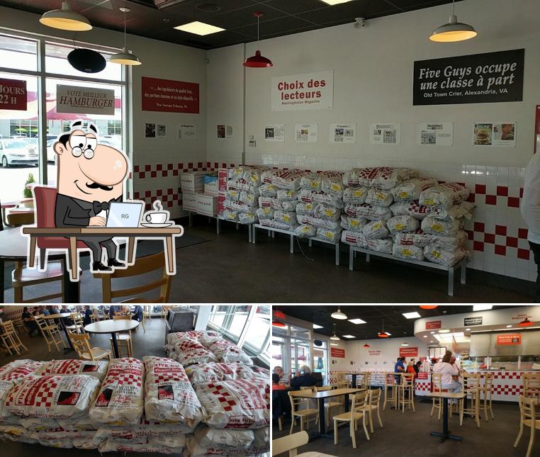 L'intérieur de Five Guys