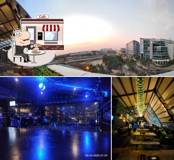 You can get some fresh air at the outside area of Gilly's Resto-Bar Marathalli East ORR