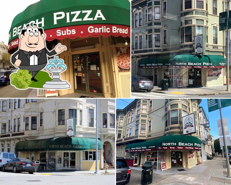 Check out how North Beach Pizza - The Pizza Place Online Shop Near Stanyan St, San Francisco looks outside