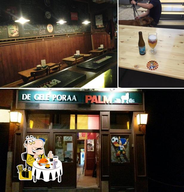 Parmi les différentes choses de la nourriture et la bière, une personne peut trouver sur De Gele Poraa