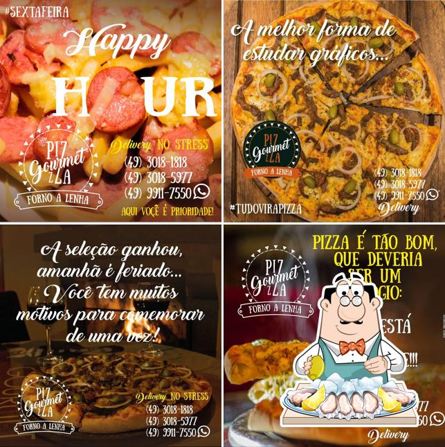 Ostras em Pizza Gourmet