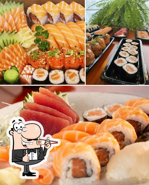 Prove diferentes opções de sushi