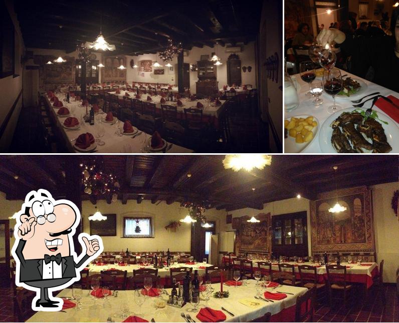 Dai un’occhiata alla immagine che mostra la interni e tavolo da pranzo di Da Doro