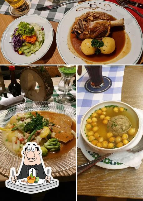 Еда в "Restaurant "Gasthaus zum Hirsch""
