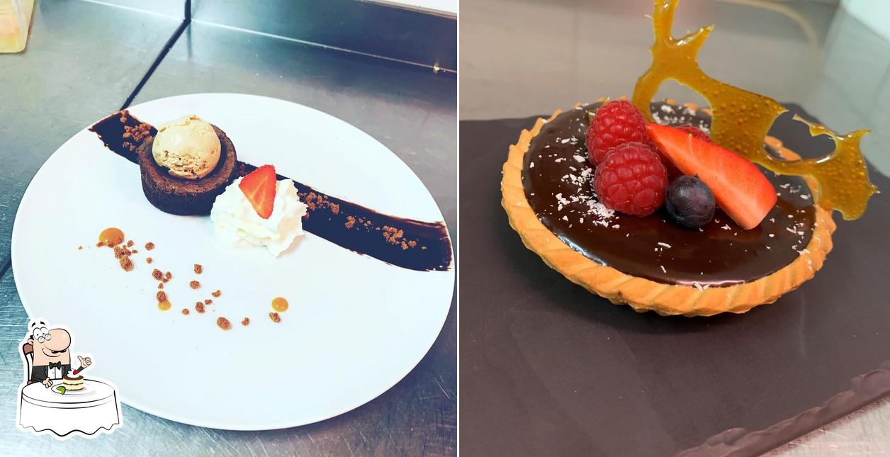 Logis Hôtel Cris Hotel propose une sélection de desserts