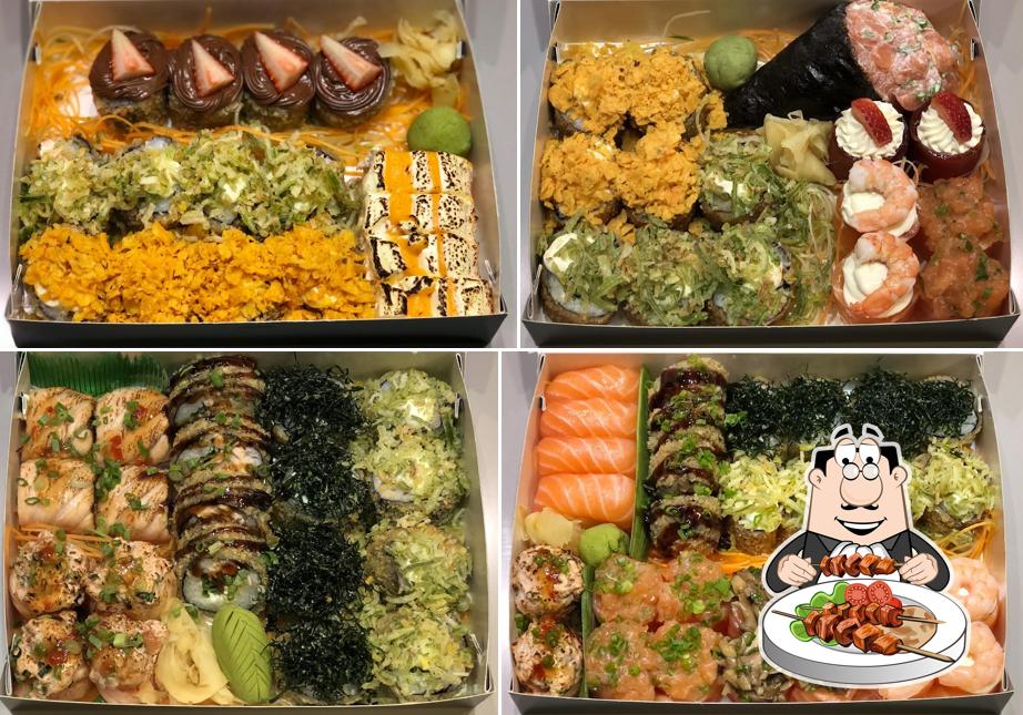 Platos en Misuta Sushi