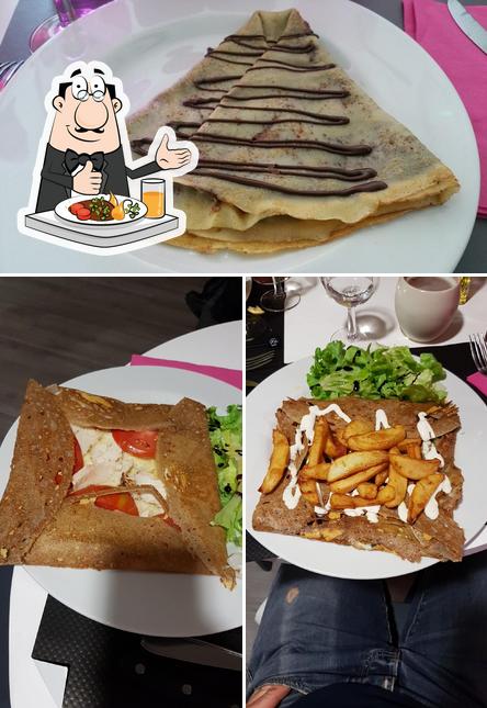 Nourriture à Restaurant crêperie la rencontre