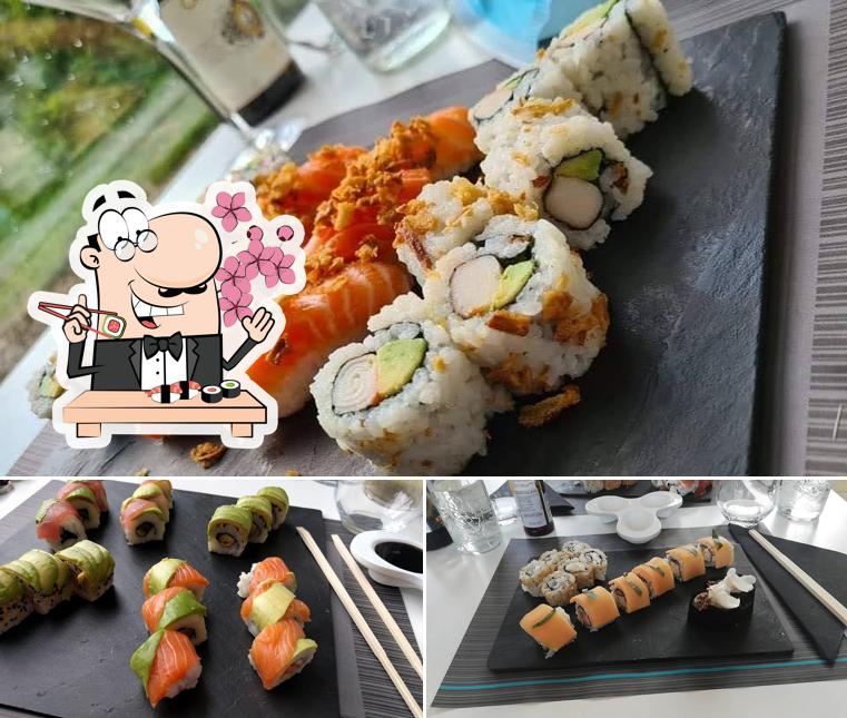 Les sushi sont servis à Sushi Licious