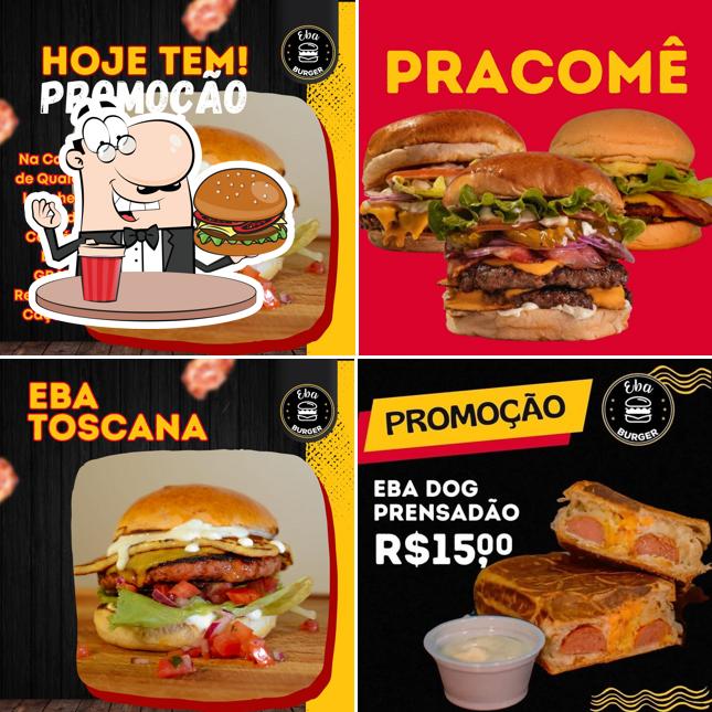 Delicie-se com um hambúrguer no Eba Burger
