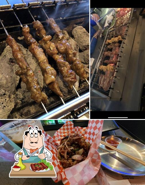 Get meat dishes at HUNGRY-COW K BBQ & SHABU HOUSE