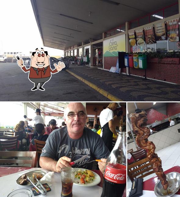 Comida em Churrascaria e Armazém Confiante