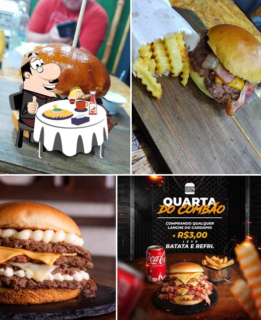 Peça um hambúrguer no Europa Lanches Burger