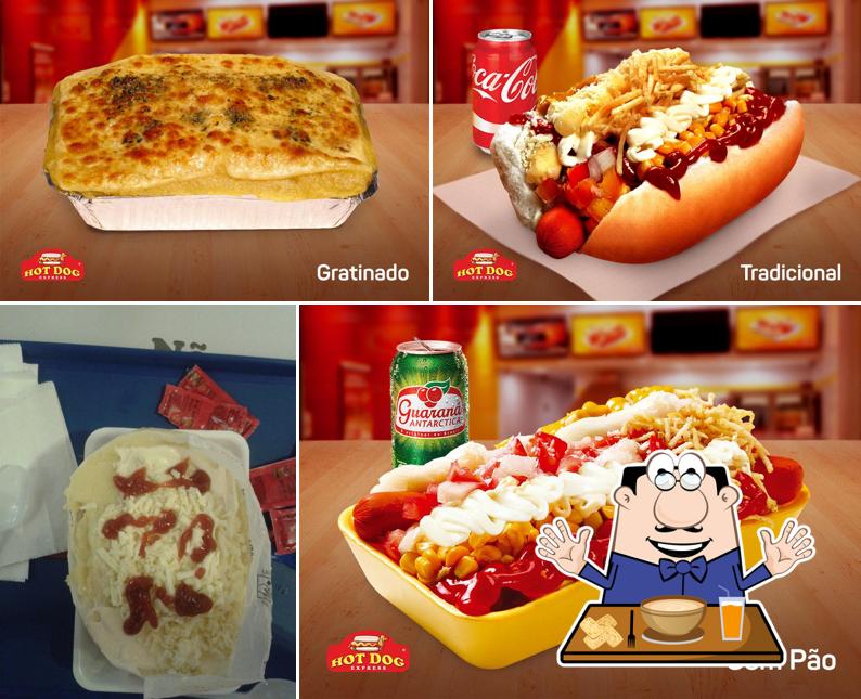 Comida em Hot Dog Express - Parque Dom Pedro