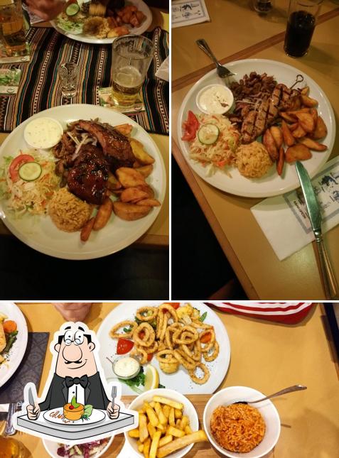 Essen im Restaurant Thessaloniki