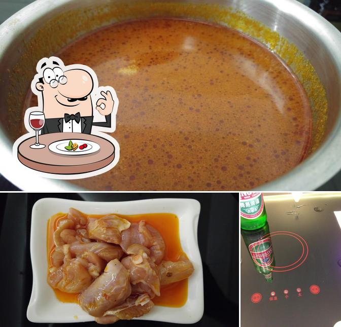 L’image de la nourriture et bière concernant A Hot Pot Restaurant 一家