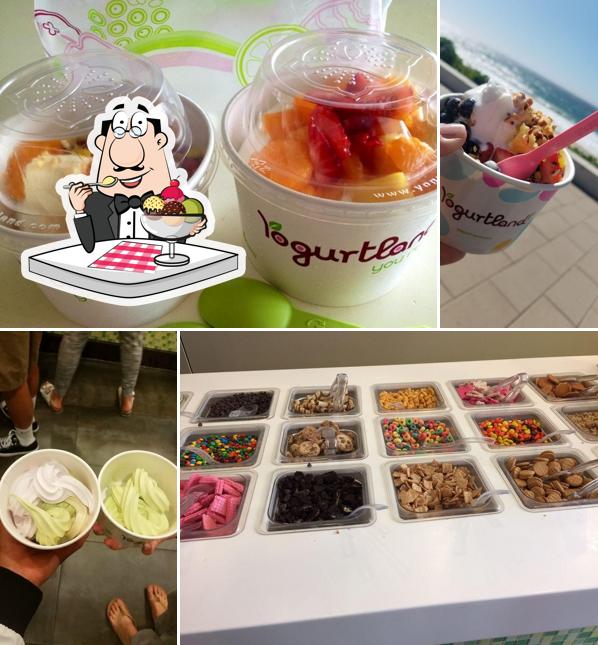 Yogurtland offers a variety of desserts