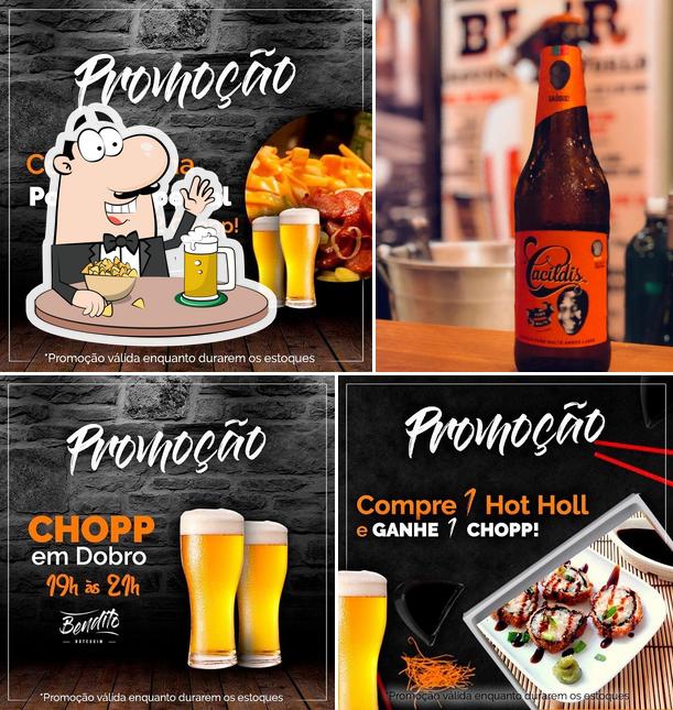 Você pode tomar um copo de cerveja leve ou escura