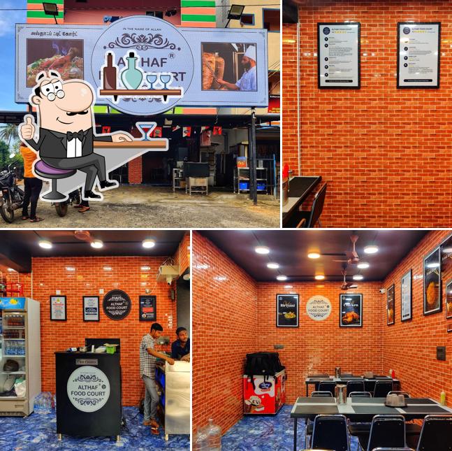 The interior of Althaf Food Court Tada