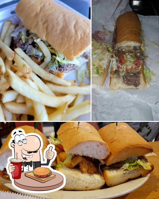 Order a burger at Parran's Po-Boys & Restaurant